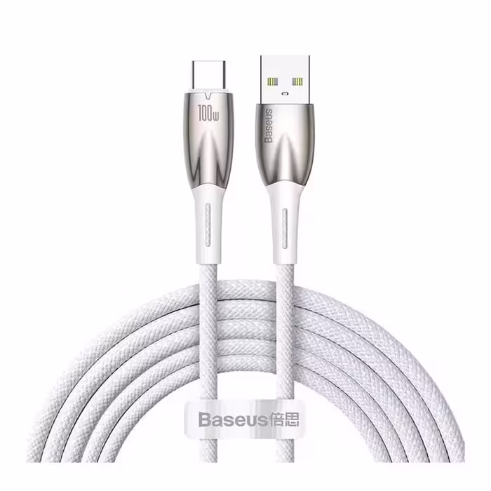 قیمت و خرید کابل تبدیل 2 متری USB به USB-C بیسوس مدل Glimmer CADH000602 | یاس ارتباط