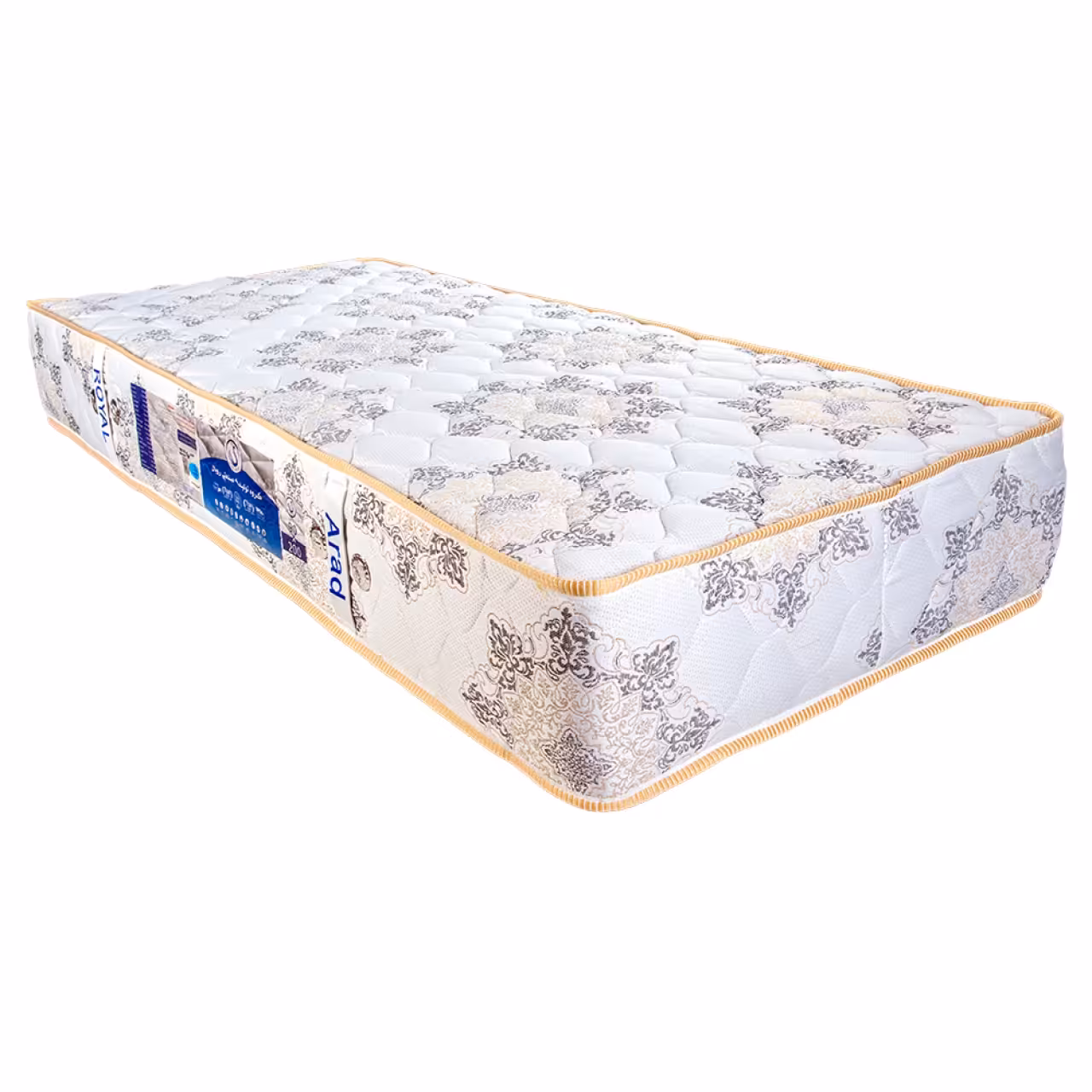 تشک طبی فنری رویال مدل آراد تک نفره سایز 200 در 90 سانتی متر صادراتی