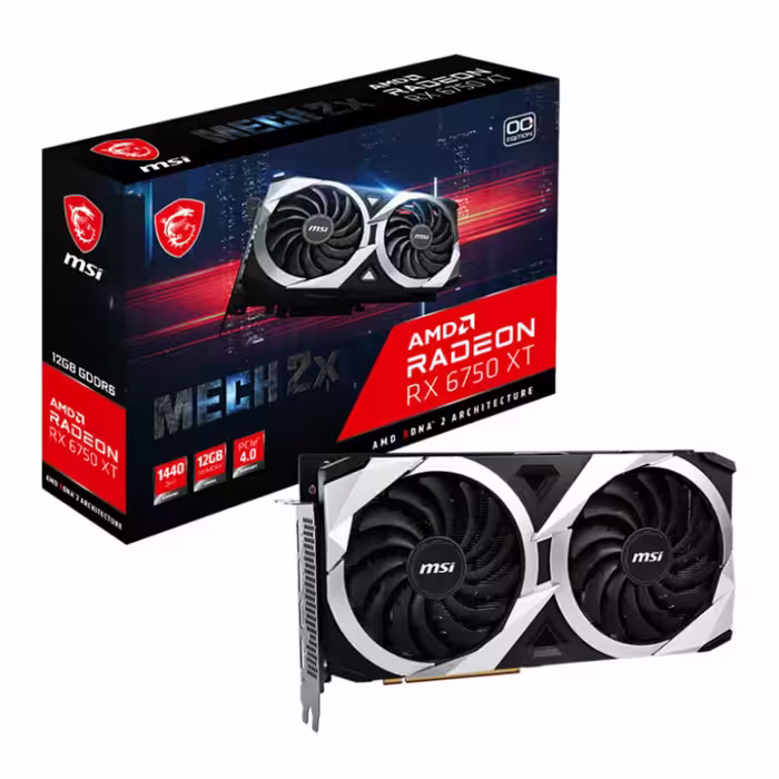 کارت گرافیک ام اس آی Radeon RX 6750 XT MECH 2X 12G OC