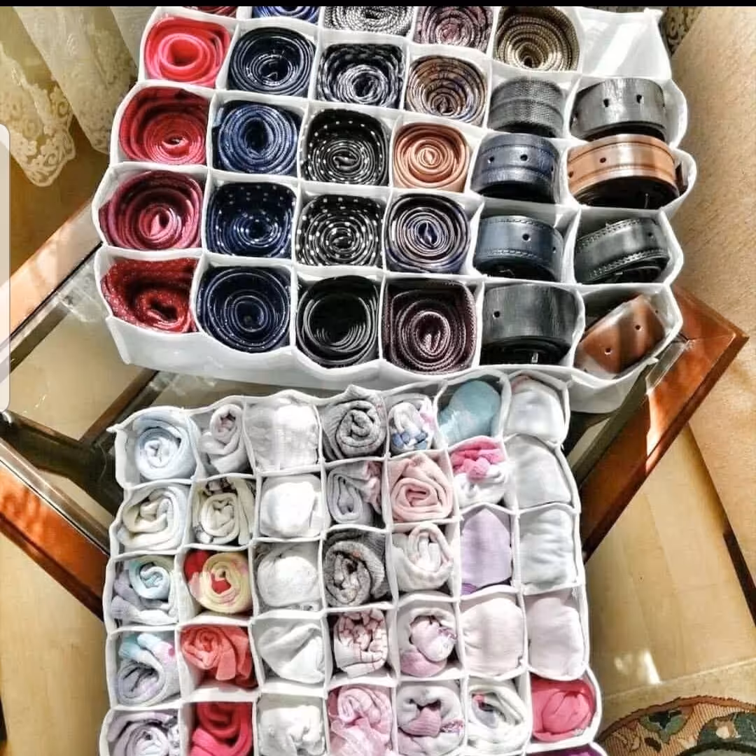 نظم دهنده ارگانایزر  30 خانه لانه زنبوری  یا جا جورابی 
