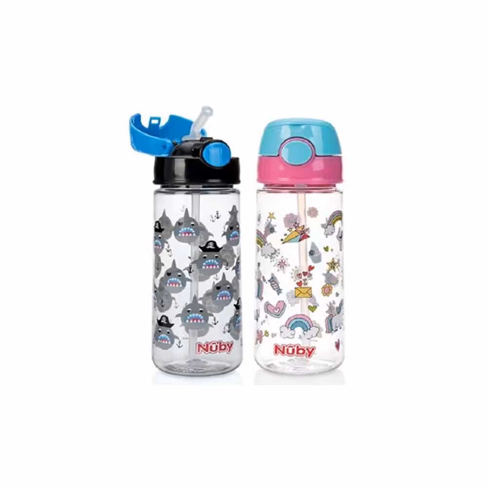 لیوان آموزشی نی دار 360 میلی لیتر 3  سال نابی Nuby