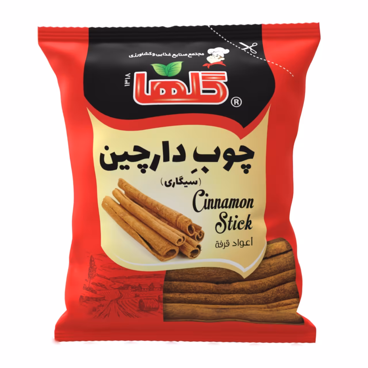 چوب دارچین سیگاری گلها حجم40 گرم  – سلفون