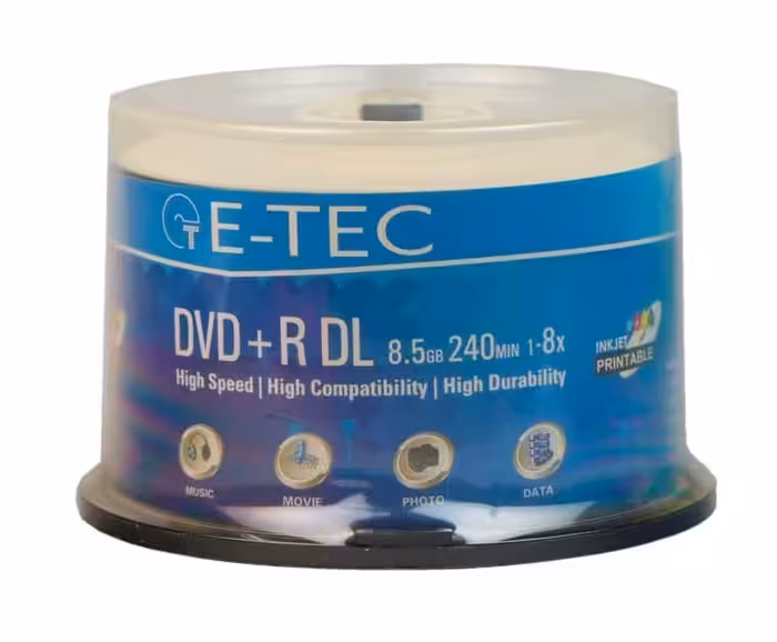 دی وی دی خام ایتک مدل DVD 9 بسته 50 عددی 8.5 گیگابایتی