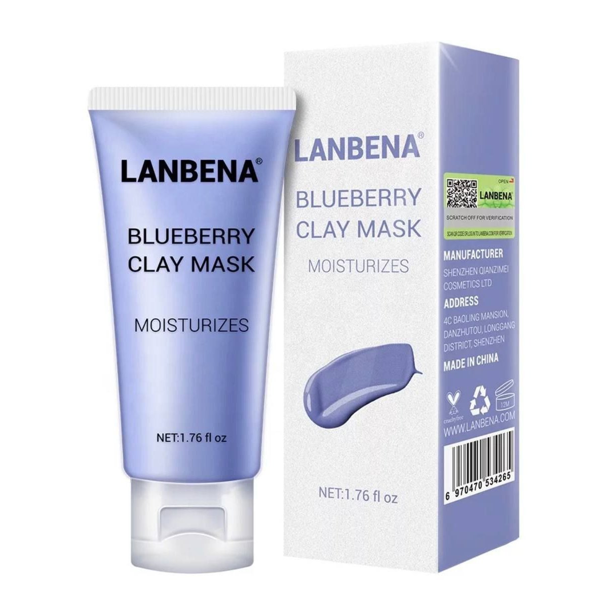 ماسک بلوبری تیوپی لانبنا
Lanbena Blueberry clay mask