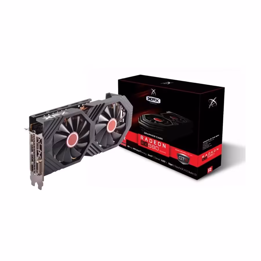کارت گرافیک  ایکس اف ایکس مدل RX-580P8DFD6 Radeon RX 580 GTS XXX Edition حافظه 8 گیگابایت