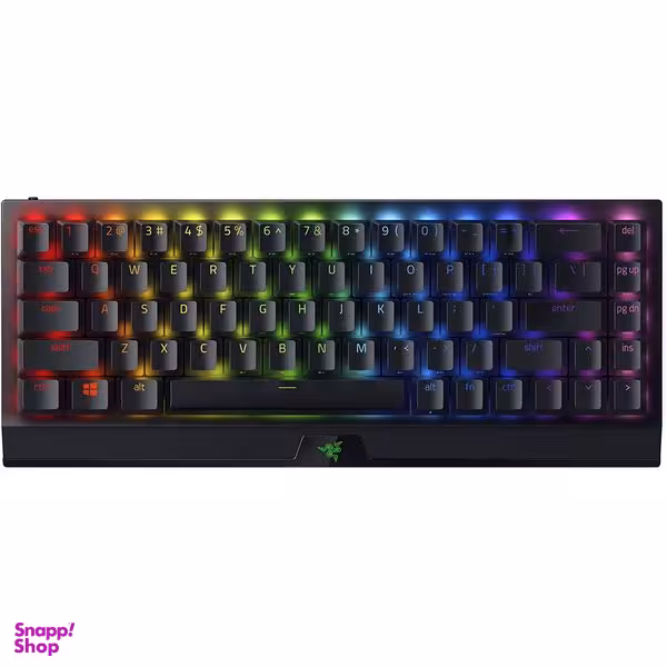 کیبورد مخصوص بازی بی سیم ریزر مدل Blackwidow V3 mini Hyperspeed Green Switches