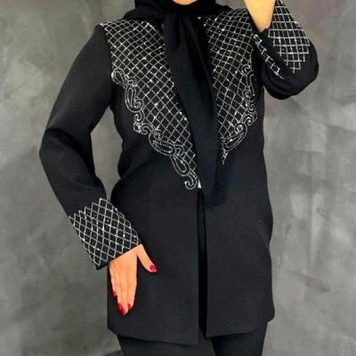 کت نگین لوزی جنس مازراتی نخ توئیت