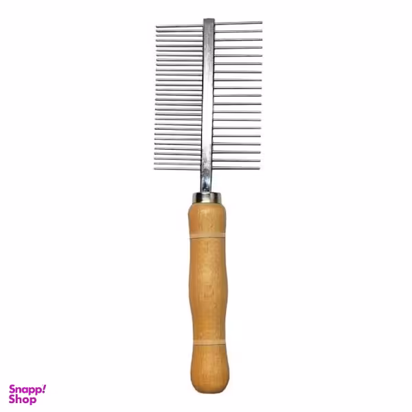 شانه گره باز کن دسته چوبی کد A-39