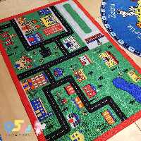 فرش ماشین بازی کودک Confetti طرح شهر سبز  کد *3619327*