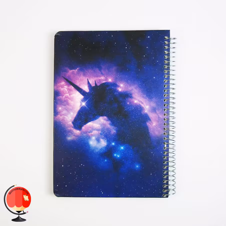 دفتر 100 برگ سیمی طرح کهکشان جلد سخت سویل