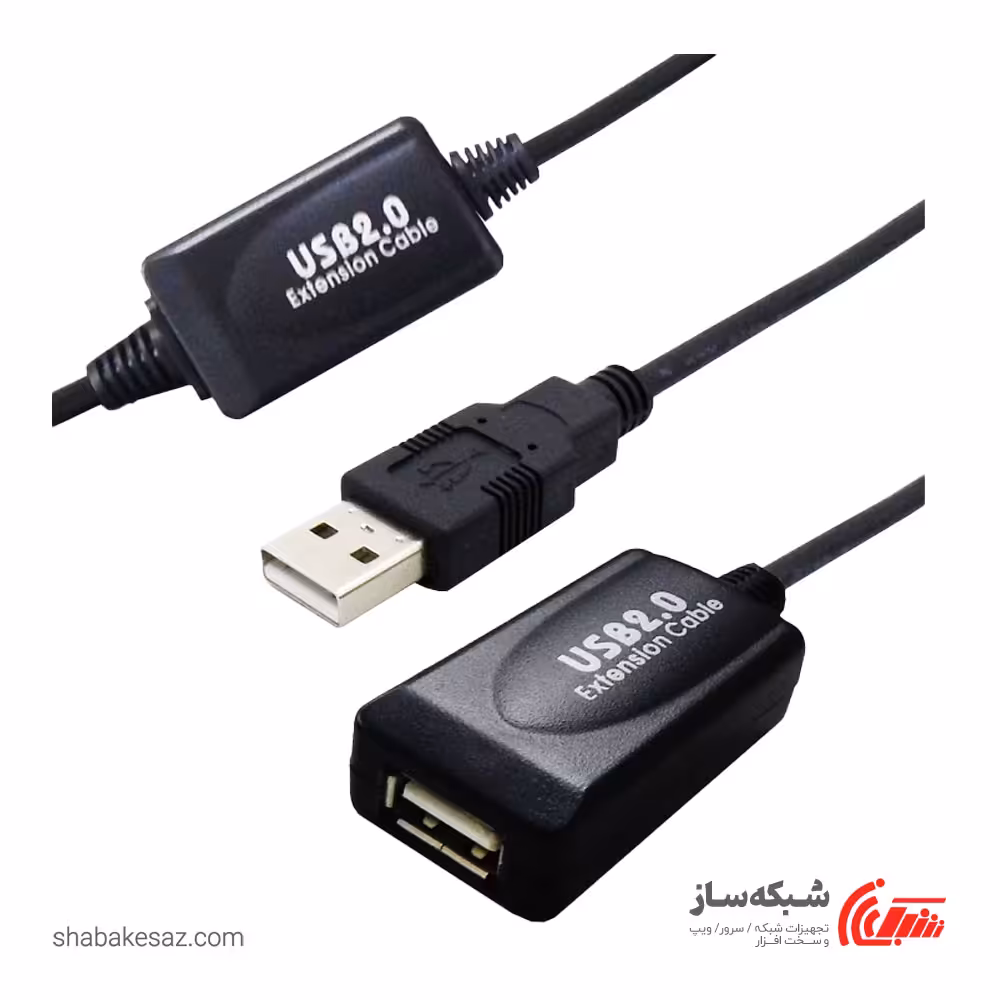 قیمت و خرید کابل افزایش طول USB 2.0 اکتیو فرانت 15 متری - شبکه ساز
