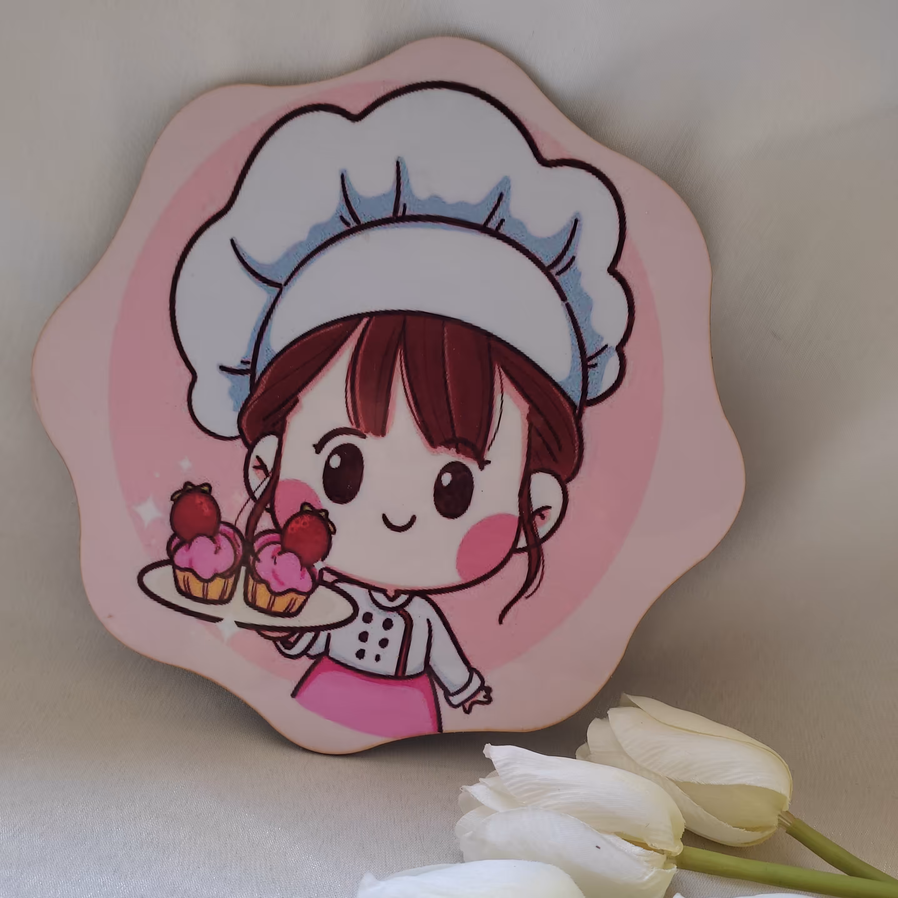 بشقاب سرو چوبی