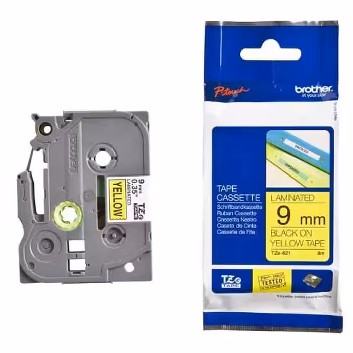 برچسب لیبل پرینتر برادر مدل TZe-621