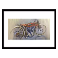 قیمت و خرید تابلو دکوراتیو مدل موتورسیکلت کلاسیک کد 1983