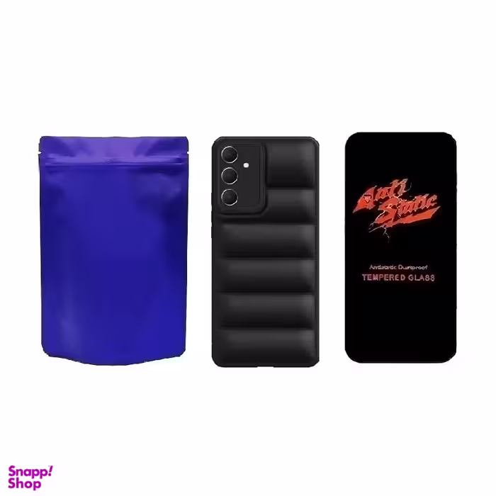 کاور گوشی موبایل مدل M-B PUFFER مناسب برای سامسونگ Galaxy A35 به همراه محافظ صفحه نمایش Anti Static