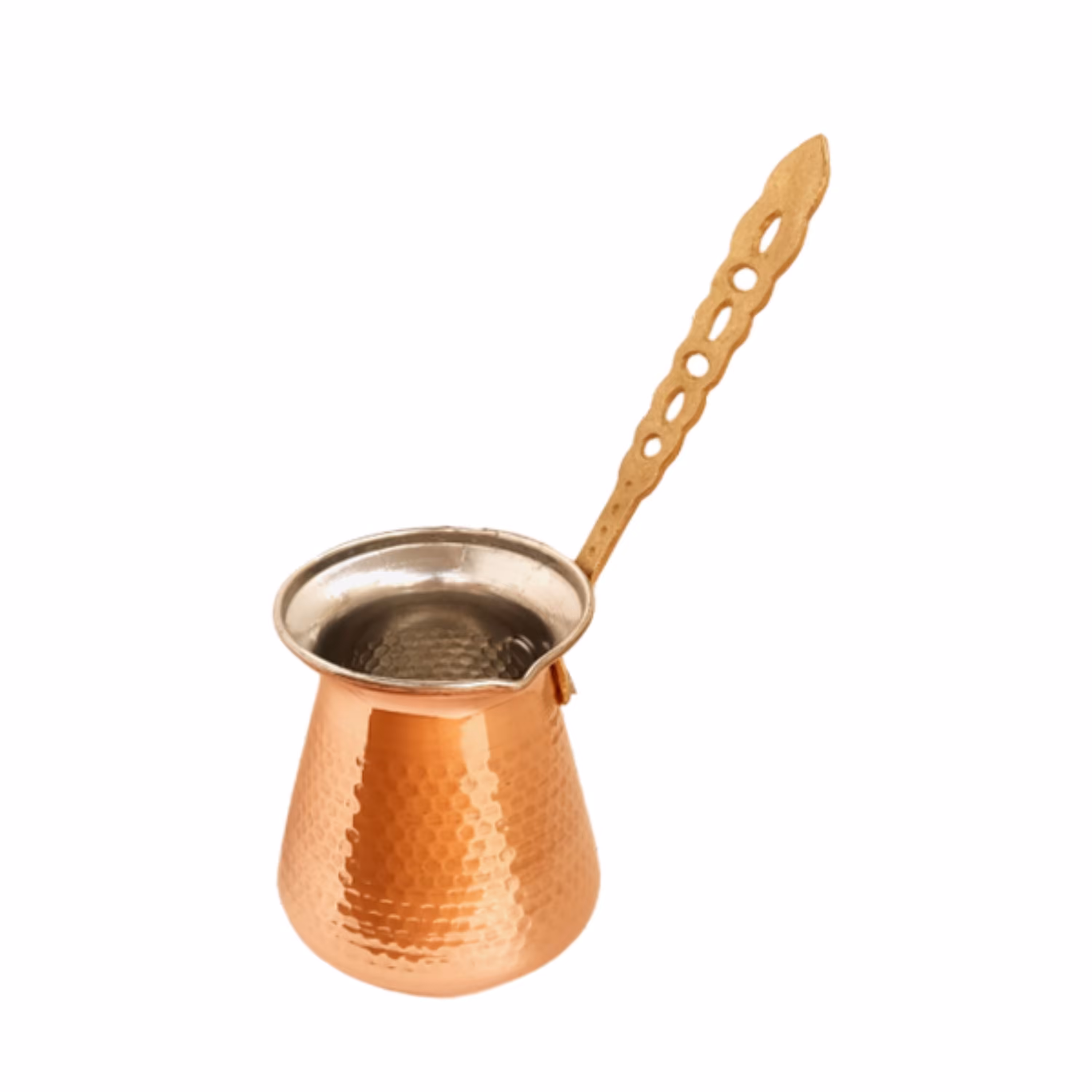 قهوه جوش دسته برنجی طرح ترک سایز 1 کد ZH254.1