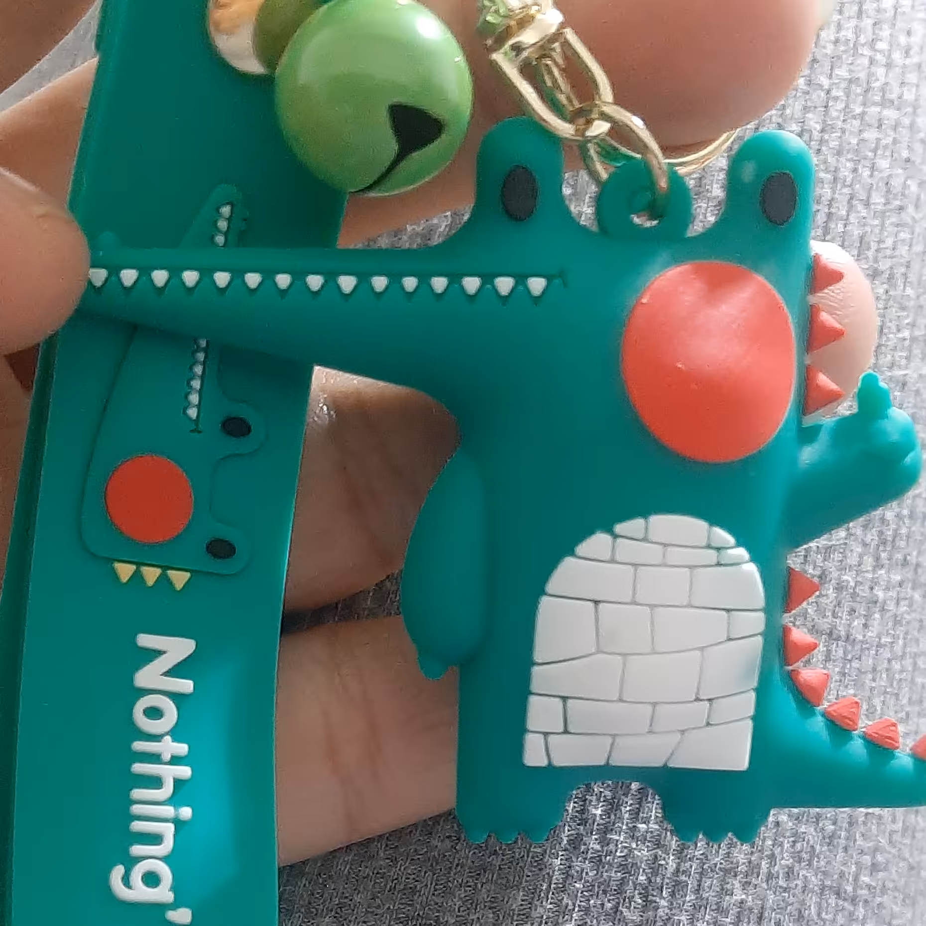 جاکلیدی سیلیکونی طرح دراگون مدل تمساح سبز