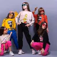 بلوزکراپ های خارجی دخترانه وپسرانه 3تا14سال