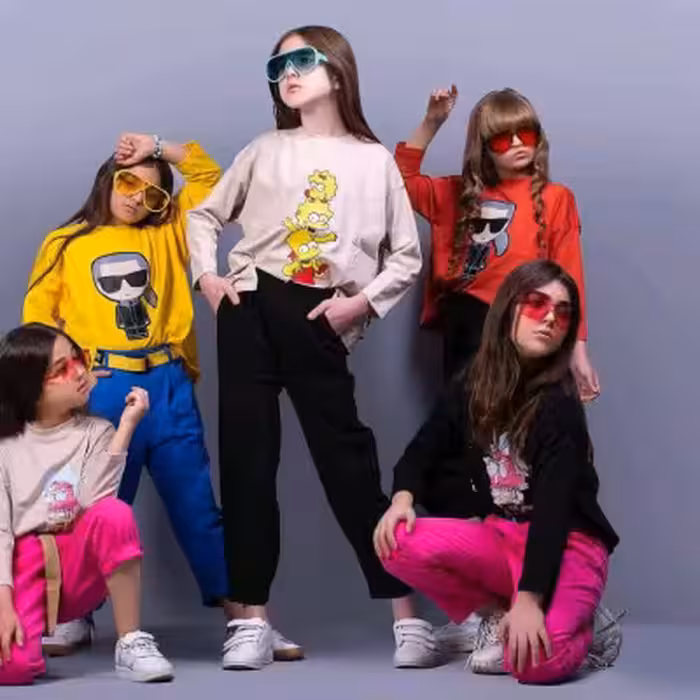 بلوزکراپ های خارجی دخترانه وپسرانه 3تا14سال