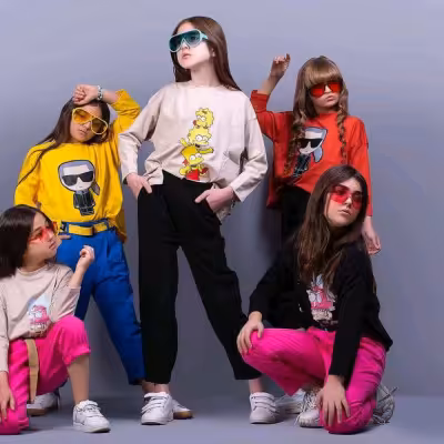 بلوزکراپ های خارجی دخترانه وپسرانه 3تا14سال