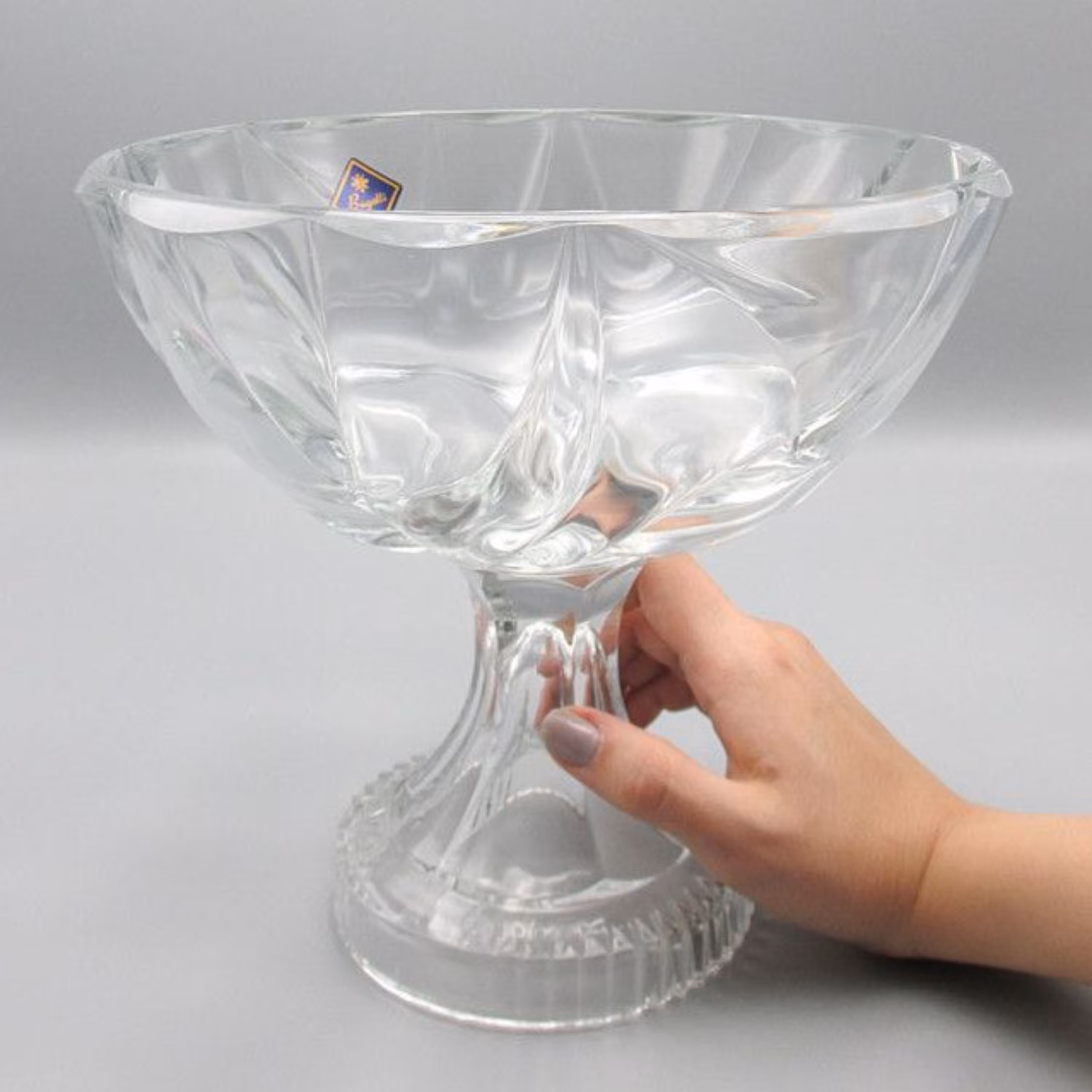 کاسه آجیل پایه دار بوگاتی کریستال