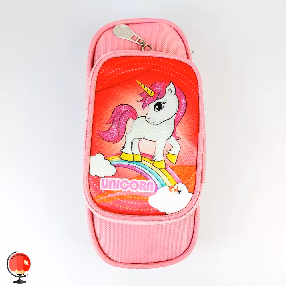 جامدادی دخترانه مدل fly 21301 طرح اسب تک شاخ