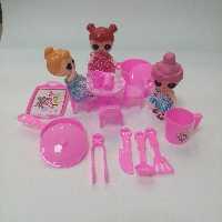 عروسک LOL به همراه وسایل خانه کودک