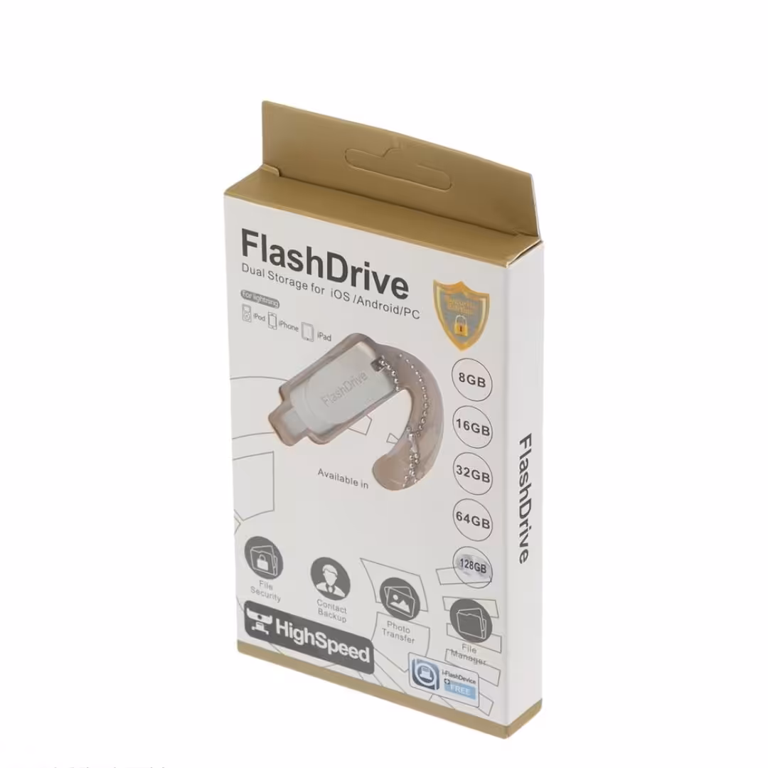 فلش مموری مارک Flash Drive مدل LXM L07 دارای حافظه 128 گیگ رنگ نقره ای