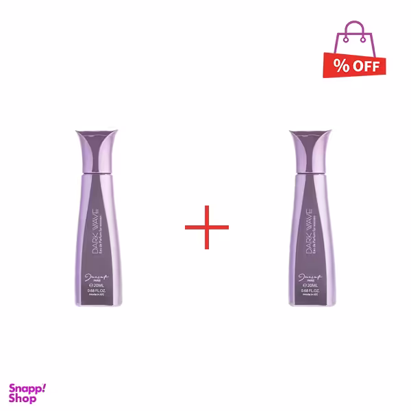 عطر جیبی زنانه ژک ساف (Jacsaf) مدل dark wave حجم 20 میلی‌لیتر مجموعه 2 عددی