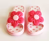 دمپایی گلی ( صورتی)