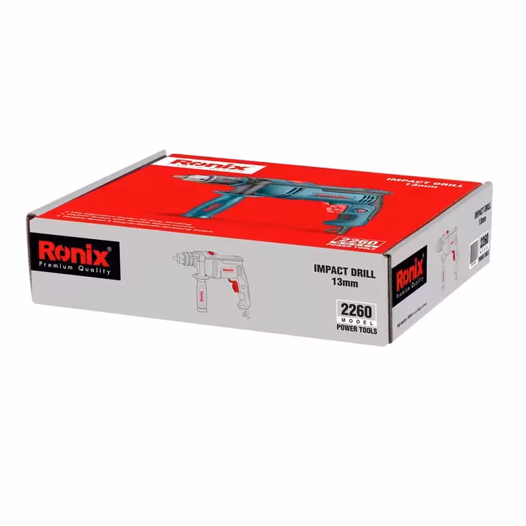 دریل برقی چکشی 13 میلی‌ آچاری 750 وات مدل 2260 رونیکس