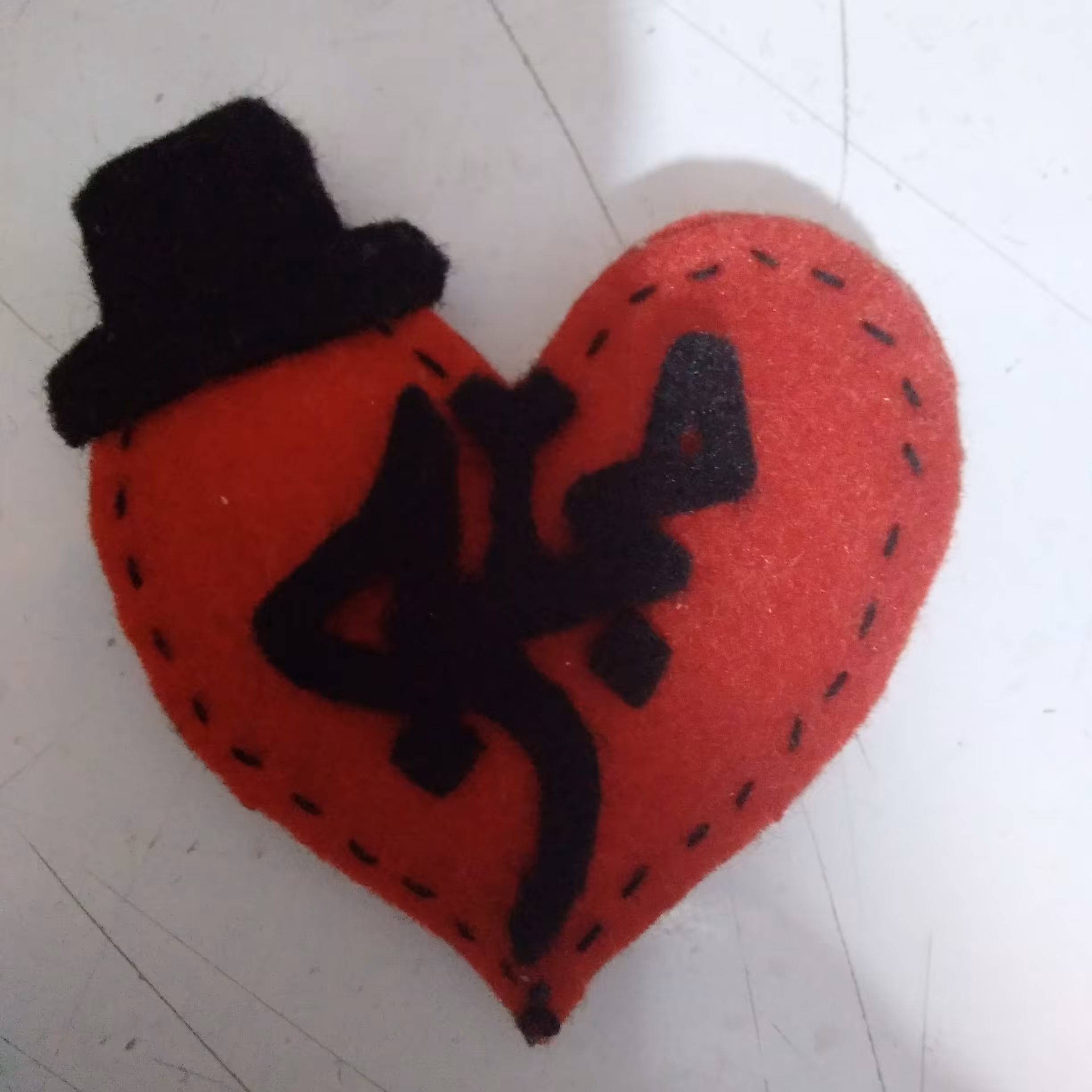 جاکلیدی نمدی قلبی اسم و طرح