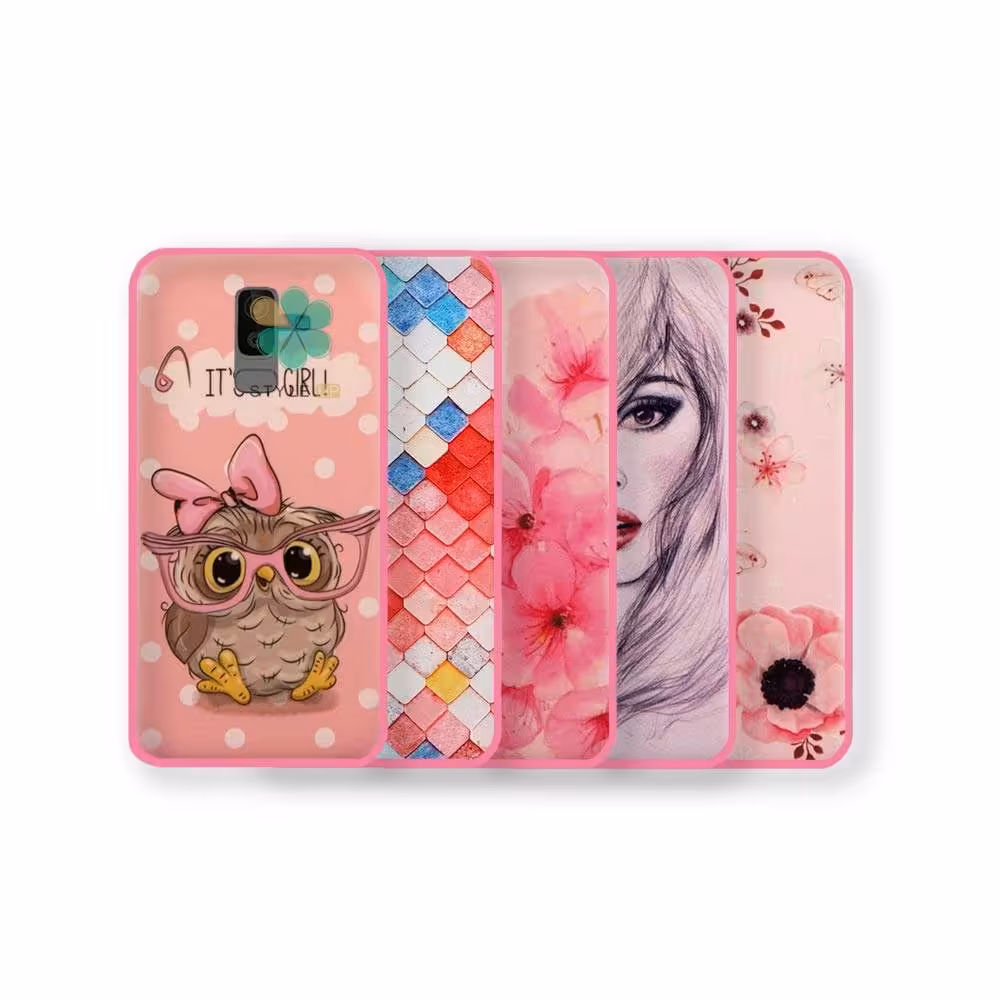 قاب فانتزی صورتی دخترانه گوشی سامسونگ Galaxy J8 مدل باربی