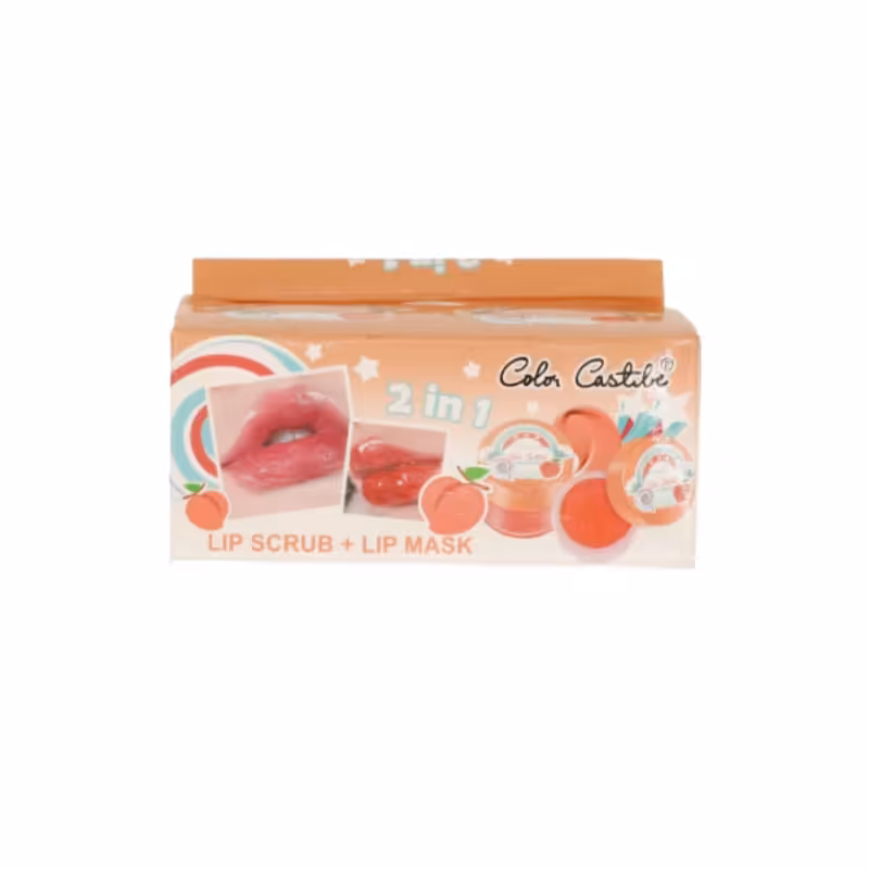 پک دوتایی ماسک و اسکراب لب میوه ای