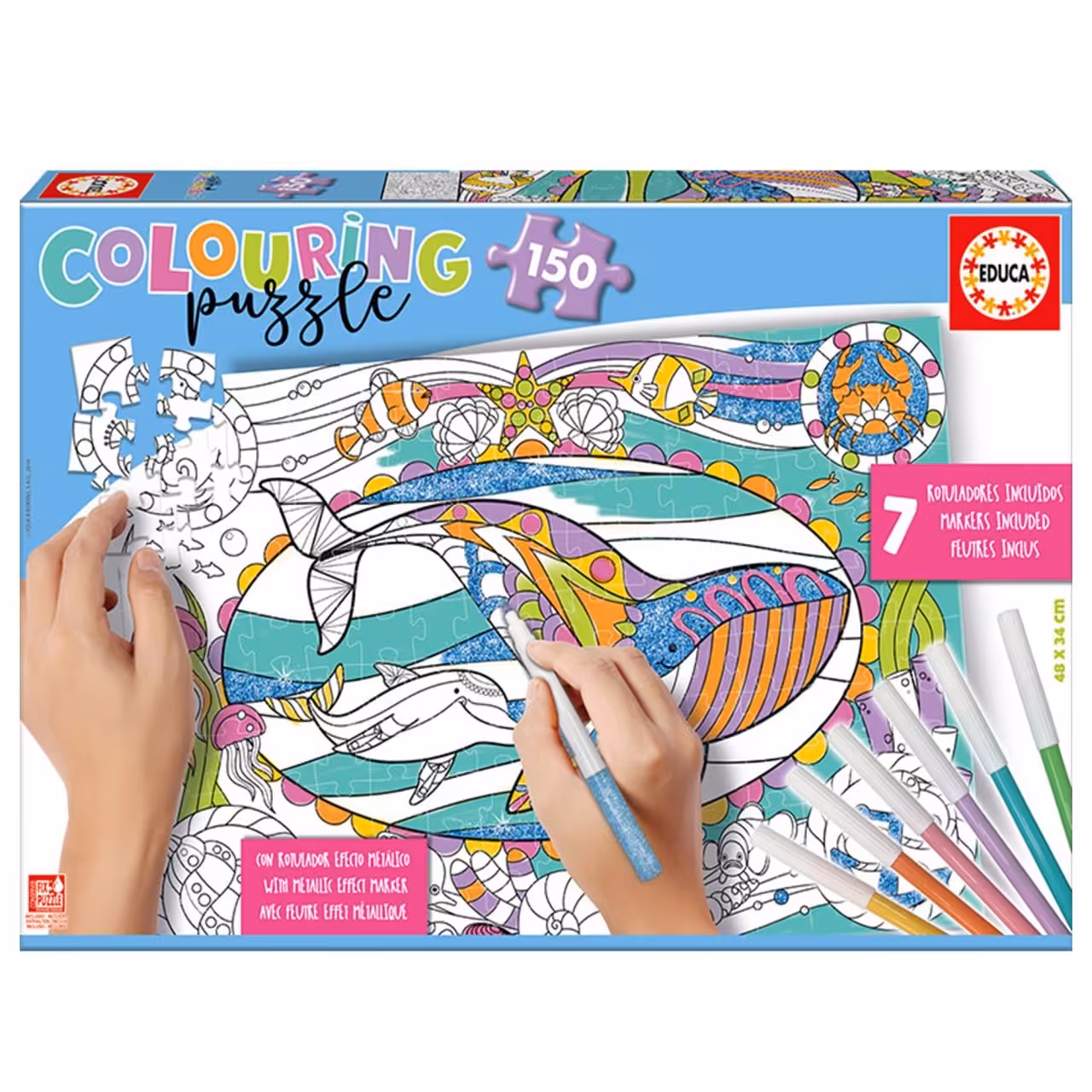 پازل 150 تکه ادوکا مدل sea life کد 17827