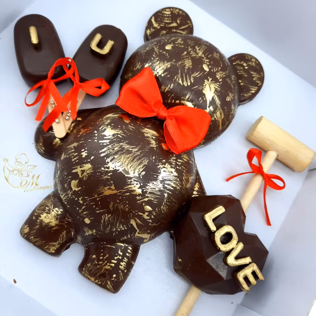 خرس شکلاتی هدیه سورپرایز 