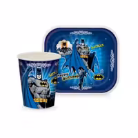 تم تولد بشقاب لیوان تم بتمن 12 عددی 