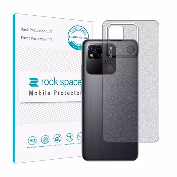 گلس محافظ پشت گوشی شیائومی Redmi 10A مدل نانو هیدروژل مات برند راک اسپیس کد24473S