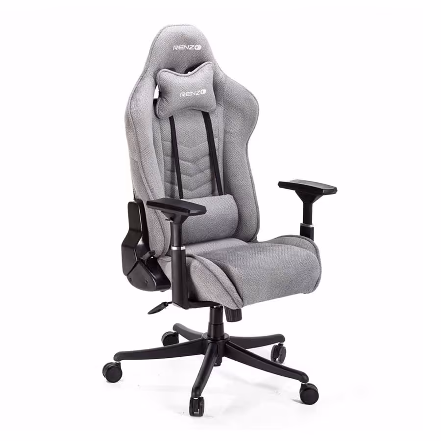 قیمت و خرید صندلی گیمینگ رنزو مدل Fabric Gray | یاس ارتباط