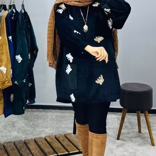  حراج  زمستونی ها 🌿🌿 شومیز    مخمل   چوب کبریتی 