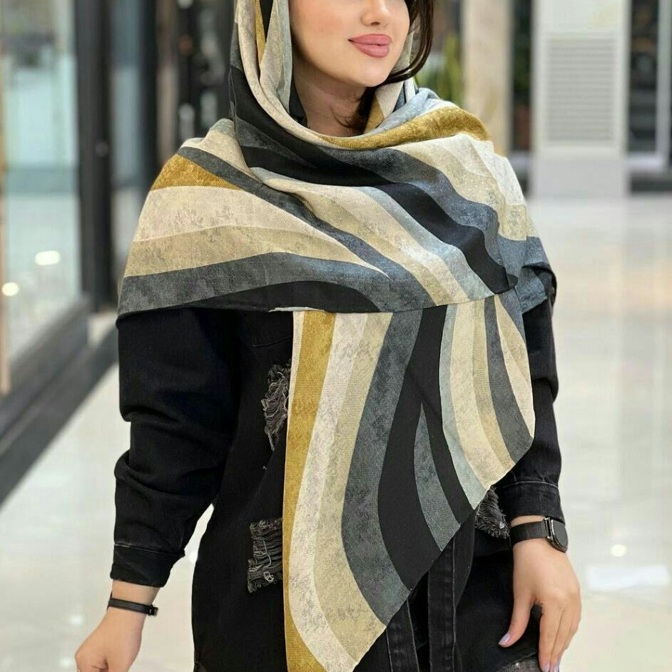 روسری نخی بهاره طرحدار