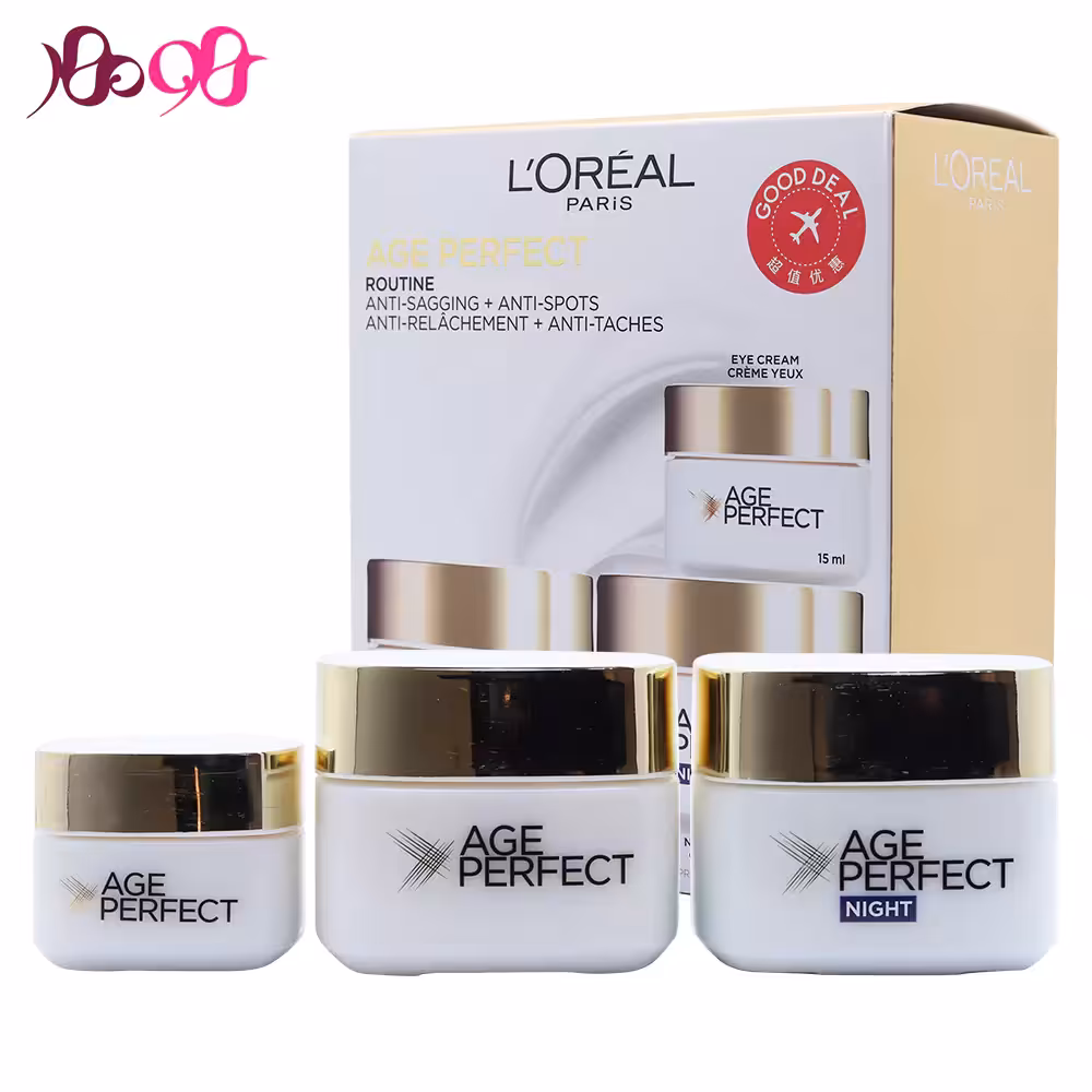 پک روتین ضد چروک ایج پرفکت لورال (3 تایی) - Loreal
