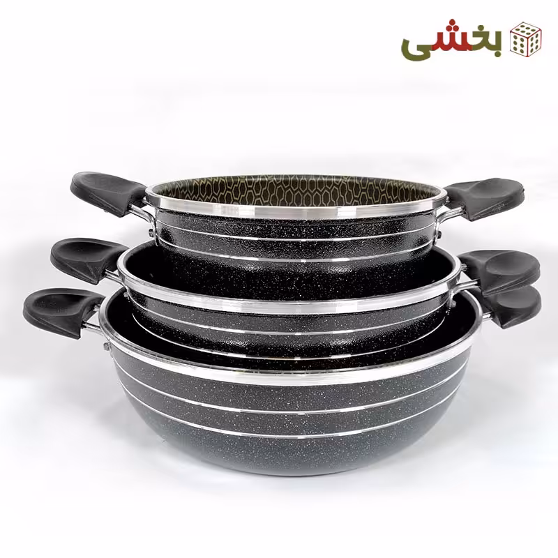 ست 3 تابه گرانیتی مدل زنبوری