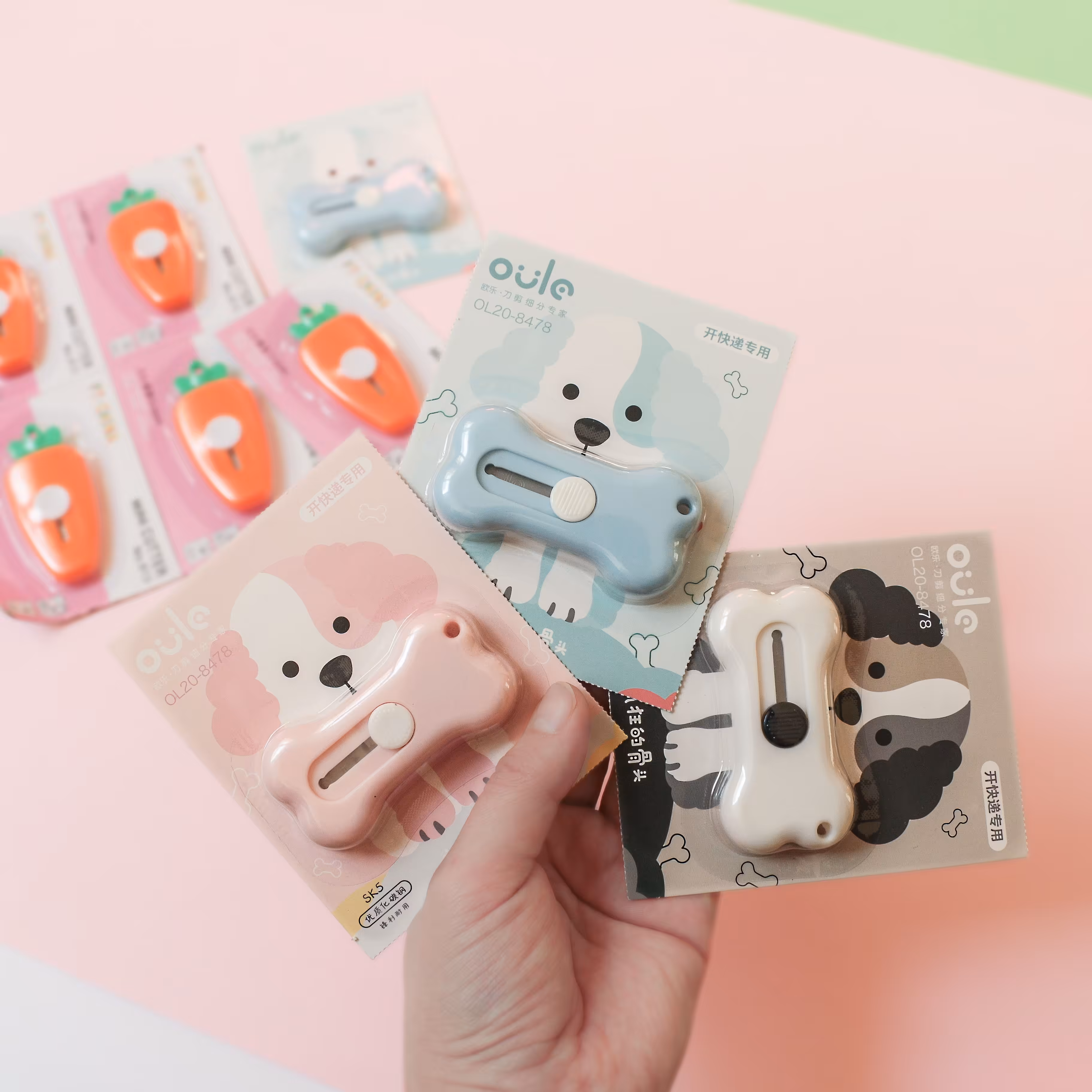 مینی کاتر استخوان سه رنگ سفید صورتی آبی خیلی تیز  و کاربردی