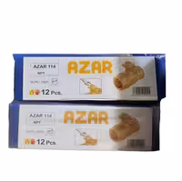شیر گازی قفل شونده آذران 114 سایز یک و یک دوم کارتن  16 عددی
