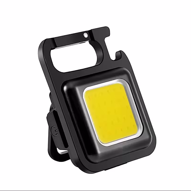 فروش عمده چراغ قوه جیبی قابل حمل شارژی KEYCHAIN LIGHT بسته 10عددی