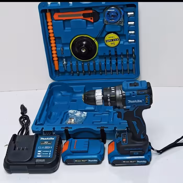 دریل شارژی ماکیتا 36 ولت گیربکس فلزی موتور براشلس 