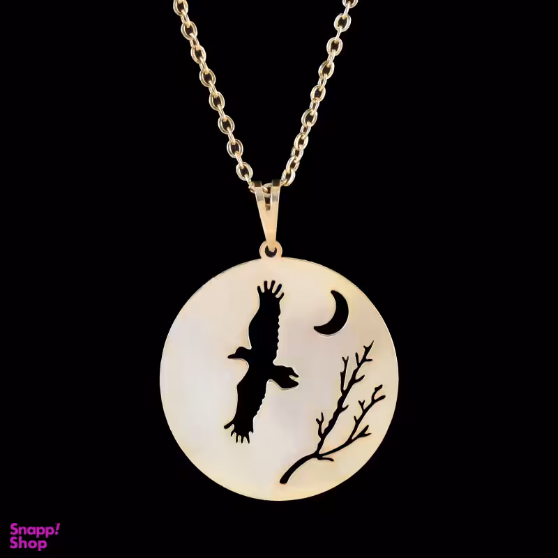 گردنبند طلا 18 عیار زنانه سانا گالری مدل پرنده کد D10451