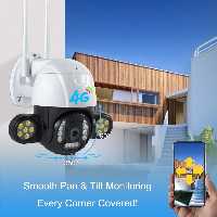 دوربین مداربسته سیم کارتی 4g گوشواره ای چرخشی 5مگاپیکسل وارملایت V380