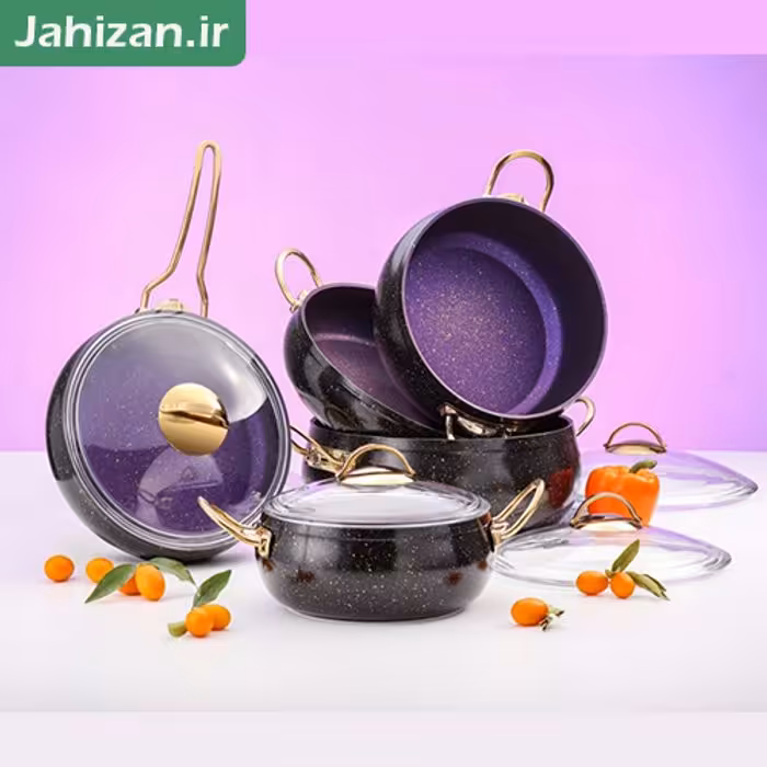 سرویس قابلمه 10پارچه فورج گرانیتی آنتیک PMT